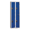 Vestiaires 2 cases x 2 colonnes - En kit - Bleu - Largeur 60cm