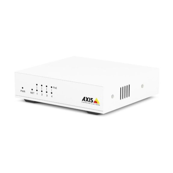 AXIS D8004 UNMANAGED POE SWITCH, Fast Ethernet Switch, Layer2, 4 Ports mit PoE+, 1 Uplink, 60W PoE Budget AXIS D8004 UNMANAGED POE SWITCH, Fast Ethernet Switch, Layer2, 4 Ports mit PoE+, 1 Uplink, 60W PoE Budget-Beschreibung lesen