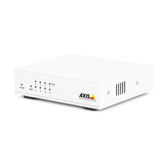AXIS D8004 UNMANAGED POE SWITCH, Fast Ethernet Switch, Layer2, 4 Ports mit PoE+, 1 Uplink, 60W PoE Budget-Beschreibung lesen