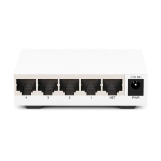 AXIS D8004 UNMANAGED POE SWITCH, Fast Ethernet Switch, Layer2, 4 Ports mit PoE+, 1 Uplink, 60W PoE Budget-Beschreibung lesen