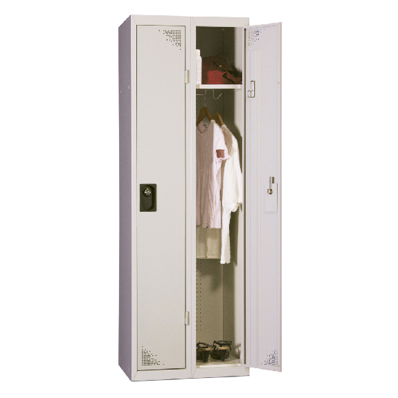 Vestiaire industrie propre - En kit - Gris - 2 colonnes - Largeur 60cm-Lire la description