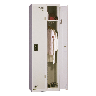 Vestiaire industrie propre - En kit - Gris - 2 colonnes - Largeur 60cm-Lire la description