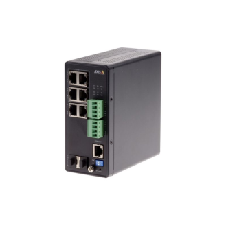 Industrieller PoE-Switch AXIS T8504-R, Gigabit, 4 PoE+ Ports 60W, SFP Uplink, 240W PoE Budget-Beschreibung lesen