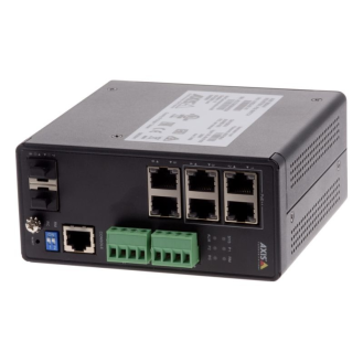Industrieller PoE-Switch AXIS T8504-R, Gigabit, 4 PoE+ Ports 60W, SFP Uplink, 240W PoE Budget-Beschreibung lesen