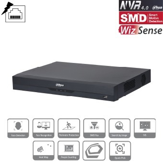 Dahua - NVR4216-16P-EI - NVR - 16 Kanal - 16 PoE, - 16 Kanal/16 PoE Port NVR - H.265+/H.265/H.264+/H.264/MJPEG Codec --Beschreibung lesen