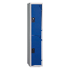 Vestiaires 2 cases x 1 colonne - En kit - Bleu - Largeur 30cm