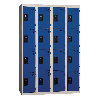 Vestiaires 4 cases x 4 colonnes - En kit - Bleu - Largeur 120cm
