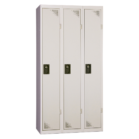 Vestiaire industrie propre - En kit - Gris - 3 colonnes - Largeur 90cm-Lire la description