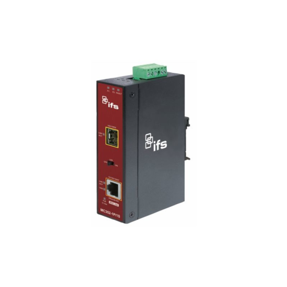Medienkonverter MC352-1P/1S, industriell, verwaltet, Gigabit Ethernet nach SFP, PoE-Beschreibung lesen