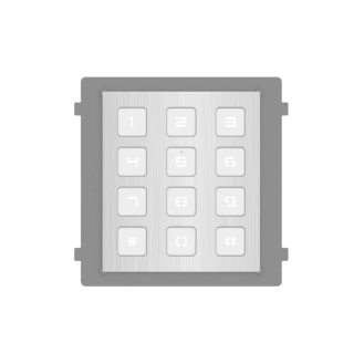 Numerisches Tastenmodul DS-KD-KP/S(O-STD) RS-485 IP65 für Intercom aus Edelstahl-Beschreibung lesen