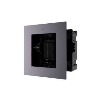 DS-KD-ACF1(O-STD)/Plastic Hikvision, Einbaurahmen, Unterputz, 1 Modul, schwarz, für Hikvision Intercom-Beschreibung lesen