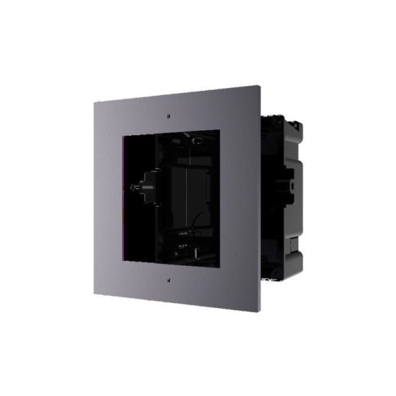 DS-KD-ACF1(O-STD)/Plastic Hikvision, Einbaurahmen, Unterputz, 1 Modul, schwarz, für Hikvision Intercom-Beschreibung lesen