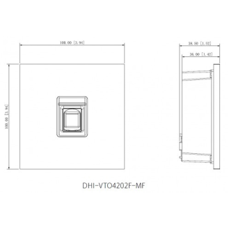 Fingerabdruck Modul VTO4202F-MF Aluminium IP65 IK07-Beschreibung lesen