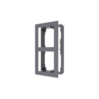 DS-KD-ACF2(O-STD)/Plastic Hikvision, Einbaurahmen, Unterputz, 2 Module, schwarz, für Hikvision Intercom-Beschreibung lesen