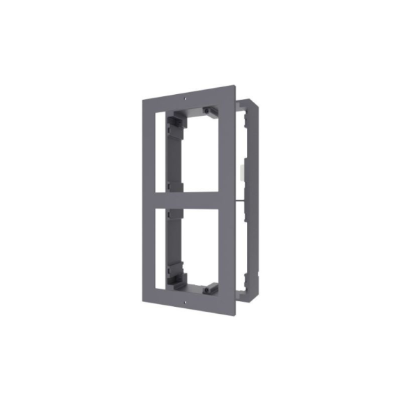 DS-KD-ACF2(O-STD)/Plastic Hikvision, Einbaurahmen, Unterputz, 2 Module, schwarz, für Hikvision Intercom-Beschreibung lesen