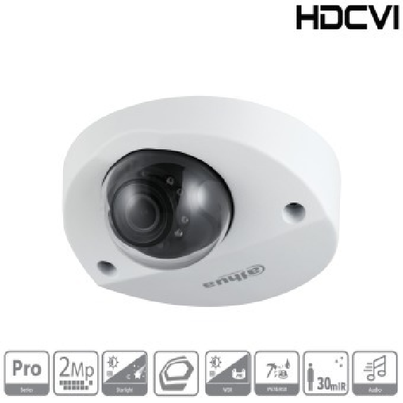 Dahua - HAC-HDBW2241FP-A-0280B-S2-DIP - HDCVI - Dome, - 2 MP/Starlight - 2,8mm fix Objektiv - Max. 25fps@1080P - Max.IR-Beschreibung lesen