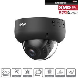 IP-Dome-Kamera 8MP WizSense IPC-HDBW3841RP-ZS-S2-B-Beschreibung lesen