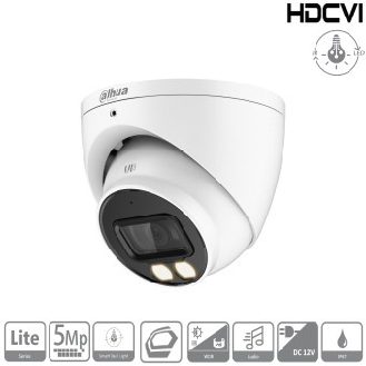 Dahua - HAC-HDW1509TP-IL-A-0280B-S2 - HDCVI - Eyeball, - 5MP/Duale Beleuchtung - 2,8 mm fix Objektiv - 2x Warmweiß Lich-Beschreibung lesen
