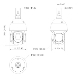 IP-Kamera PTZ SD4E425GB-HNR-A-PV1 - 4MP/Starlight/WizSense/TIOC - 5 ~ 125mm/25x opt. Zoom - 2x IR LED 100m-Beschreibung lesen