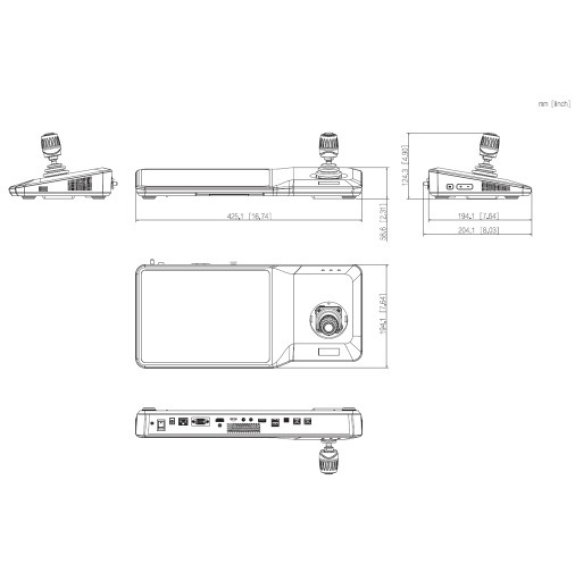 Dahua - NKB5200 - Zubehör - Eingabegerät, - 10,1" TFT LCD Touch Bildschirm(1280x800) - 1x HDMI und 1x VGA Ausgang - Vie-Beschreibung lesen