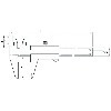 Pied à coulisse becs croisés monobloc qualité PRO, Capacité: 150 mm
