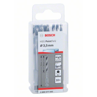 Bosch HSS PointTeQ Sechskantbohrer 3,5 mm, 10er-Pack-Beschreibung lesen