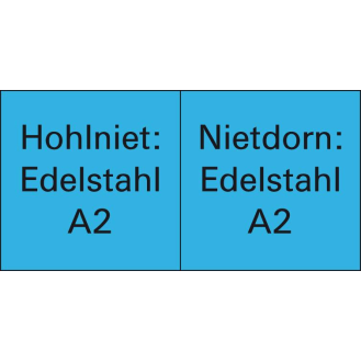 Blindniet Edelstahl A2/VAFlachrundkopf 3x6mm-Beschreibung lesen