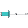 Blindniet Edelstahl A2/VAFlachrundkopf 3x6mm