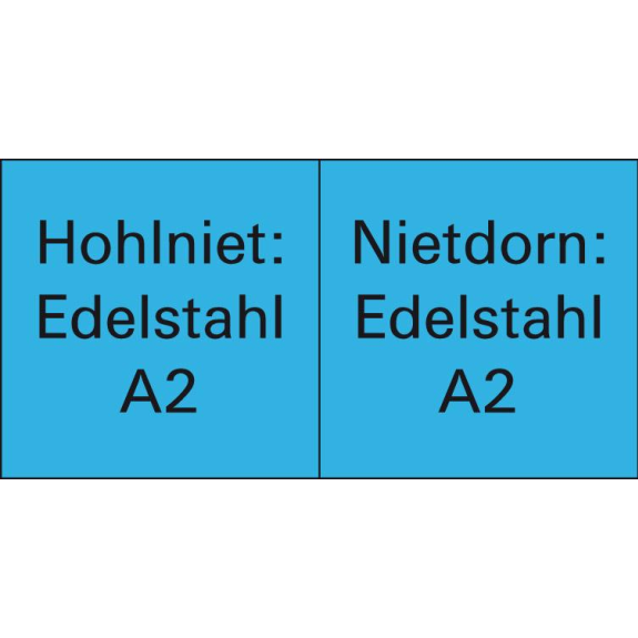 Blindniet Edelstahl A2/VAFlachrundkopf 3x6mm-Beschreibung lesen