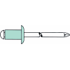 Blindniet Alu/VA Flachrundkopf 5x25mm