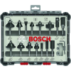 Bosch 15-teiliges Frser-Set, 1/4-Zoll Schaft. Fr Handfrsen