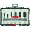Bosch Frser-Set, 6-teiliges Nutfrser-Set, 1/4-Zoll Schaft. Fr Handfrsen