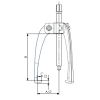 EXTRACTOR FORZA AUTOCENTRANTE 3 PATAS LIGERO 80X80