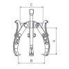 EXTRACTOR FORZA 2 PATAS REVERSIBLES 260X320