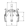 EXTRACTOR FORZA 3 PATAS REVERSIBLES 65X80