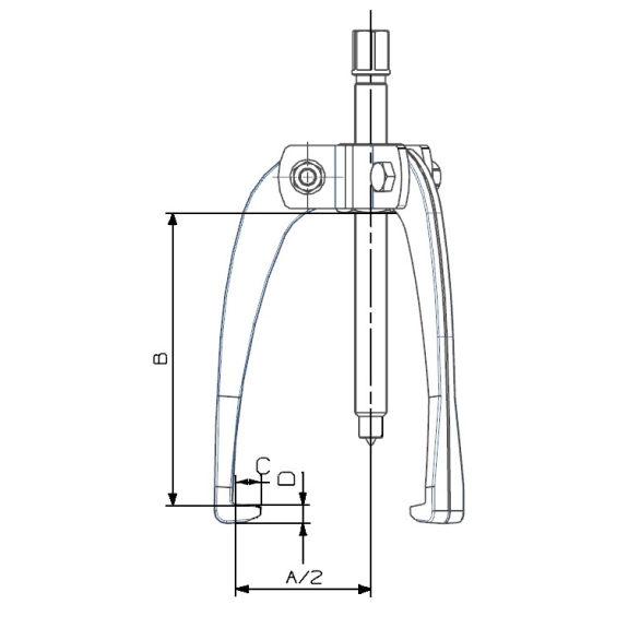 EXTRACTOR FORZA AUTOCENTRANTE 3 PATAS LIGERO 116X122-Leer más