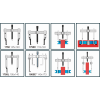 EXTRACTOR FORZA AUTOCENTRANTE 3 PATAS LIGERO 200X202