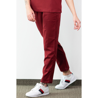 Medfit - Pantalon Médicale - Unisexe - Bordeaux - S-Lire la description