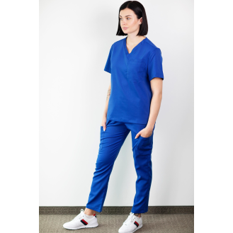 Medfit - Pantalon Médicale - Unisexe - Bleu Royal - L-Lire la description