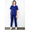 Medfit  Ensemble Médical Blouse Et Pantalon  Unisexe  Bleu Outremer - M