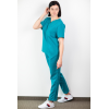 Medfit  Ensemble Médical Blouse Et Pantalon  Unisexe- bleu canard- XL