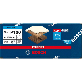 Bosch EXPERT C470 Schleifpap. o. L. f. Winkelschl. u. Bohrer, 125 mm, G 100-Beschreibung lesen