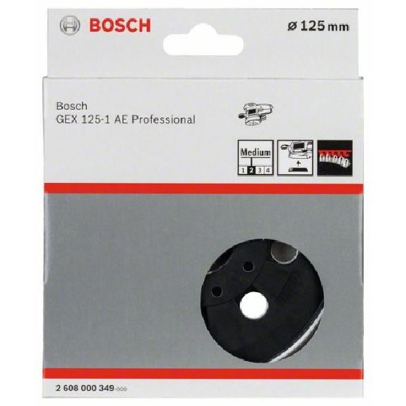 Schleifteller weich, 125 mm, für GEX 125-1 AE-Beschreibung lesen