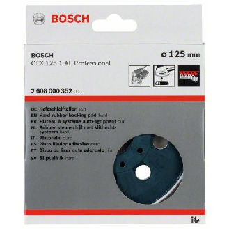 Schleifteller hart, 125 mm, für GEX 125-1 AE Professional-Beschreibung lesen