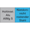 Blindniet CAP Alu/VA Flachrundkopf 3,2x6,5mm