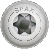 SPAX Tellerkopf T-Star Plus T30 Teilgewinde A2 4CUT 6x120mm (100)
