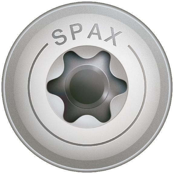 SPAX Tellerkopf T-Star Plus T30 Teilgewinde A2 4CUT 6x120mm (100)-Beschreibung lesen