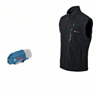 Bosch Beheizbare Weste GHV 12+18V XA L, solo-Beschreibung lesen