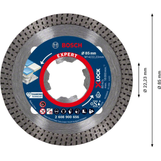 Bosch EXPERT HardCeramic X-LOCK Diamanttrennscheiben, 85 x 22,23 x 1,6 x 7 mm-Beschreibung lesen