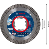 Bosch EXPERT HardCeramic X-LOCK Diamanttrennscheiben, 85 x 22,23 x 1,6 x 7 mm